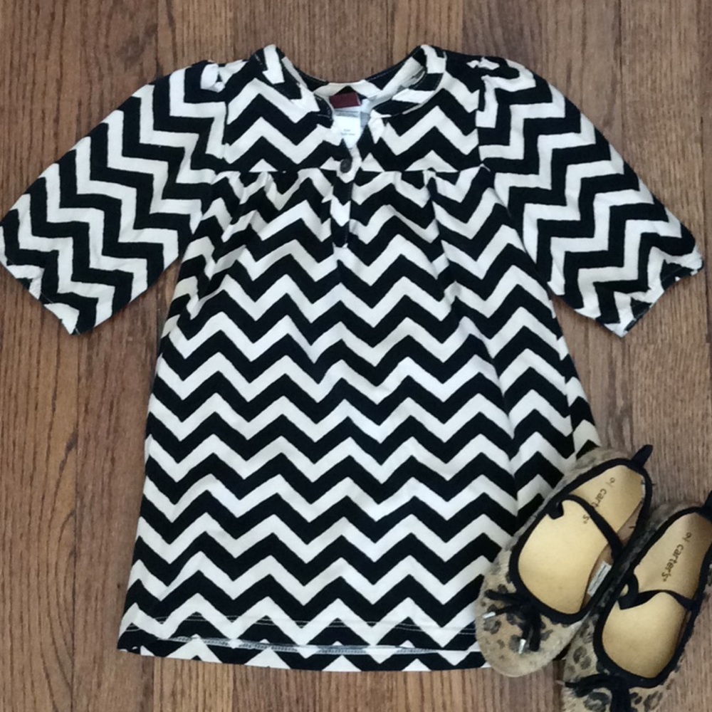 Tea Collection zig zag pattern cotton dress